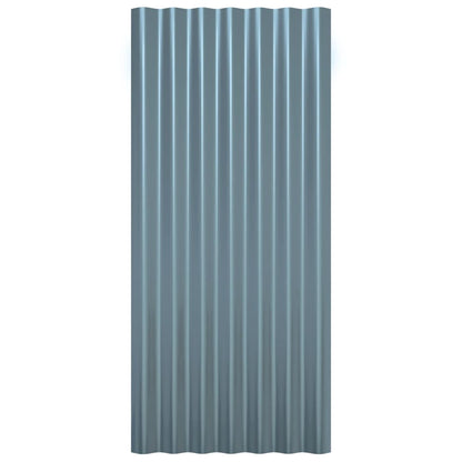Dakpanelen Gepoedercoat Staal 12 80 x 36 cm Grijs