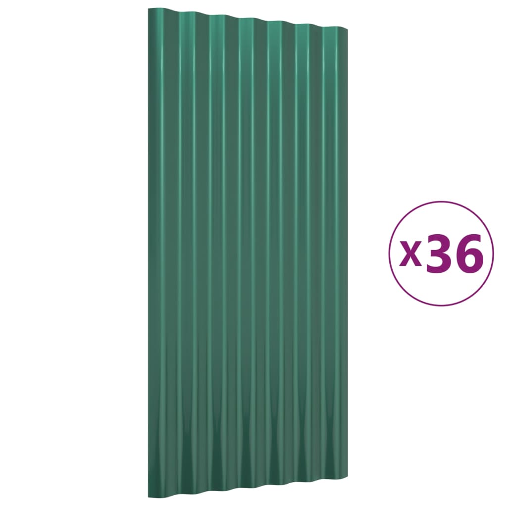 Dakpanelen Gegalvaniseerd Staal 36