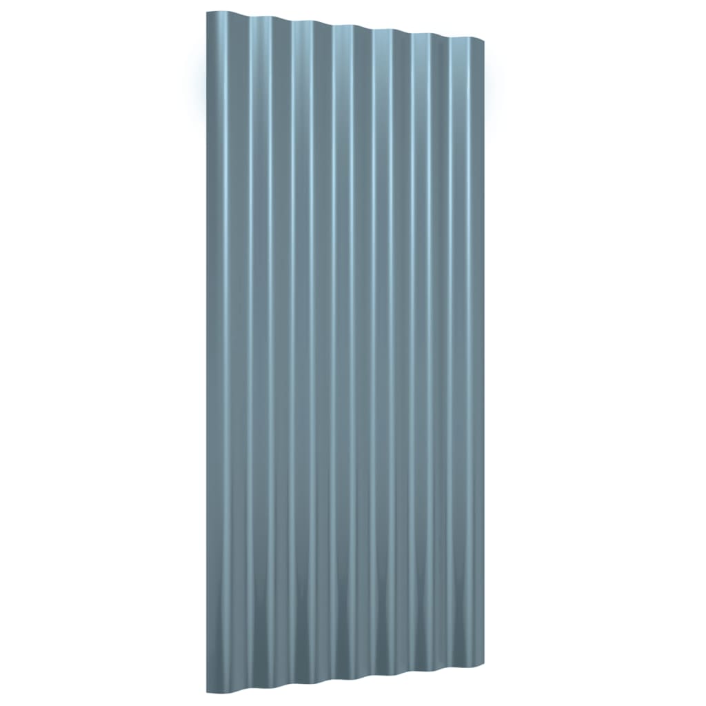 Dakpanelen Gepoedercoat Staal 36 80 x 36 cm Grijs