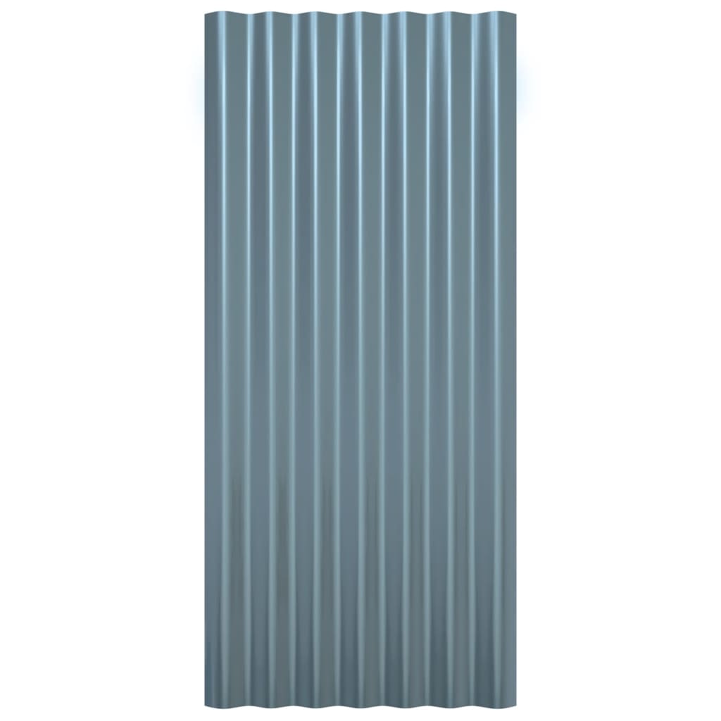 Dakpanelen Gepoedercoat Staal 36 80 x 36 cm Grijs