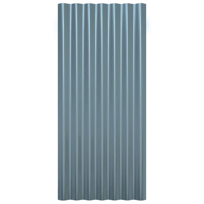 Dakpanelen Gepoedercoat Staal 36 80 x 36 cm Grijs