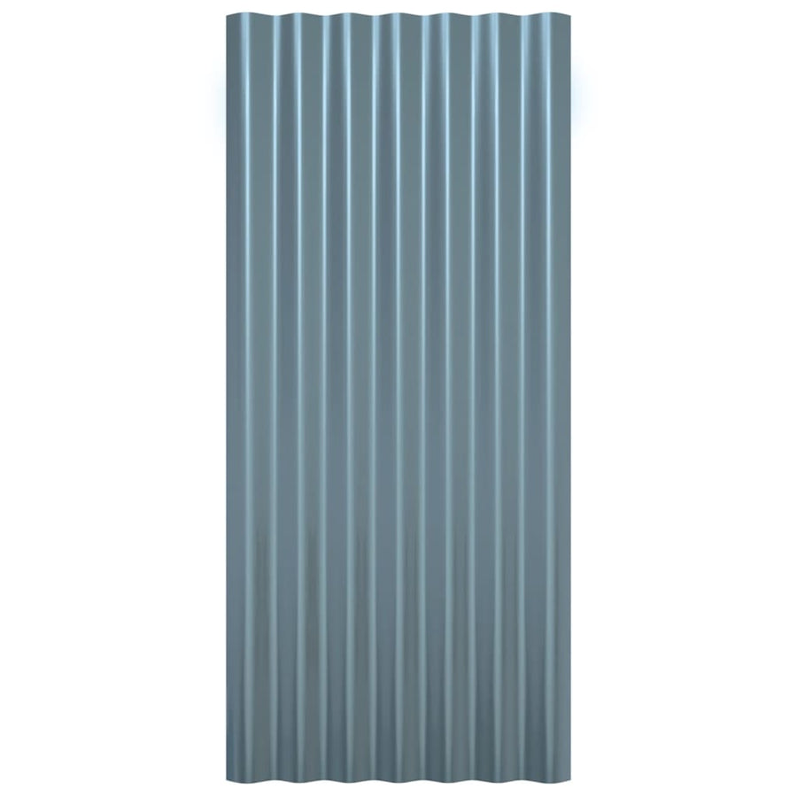 Dakpanelen Gepoedercoat Staal 36 80 x 36 cm Grijs