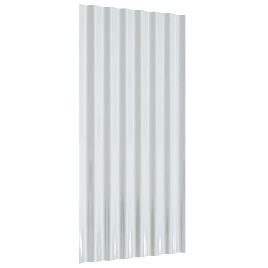 Dakpanelen Gepoedercoat Staal 36 80 x 36 cm Grijs