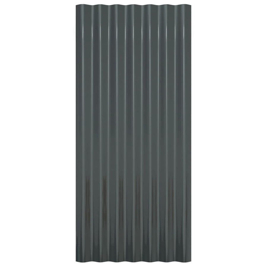Dakpanelen Gepoedercoat Staal Kleurig 36 80 x 36 cm Antraciet