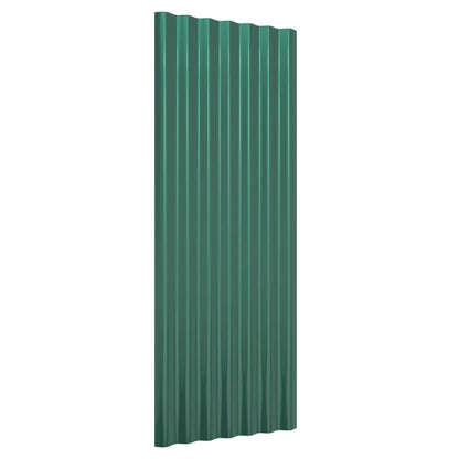 Dakpanelen Gepoedercoat Staal 12 100 x 36 cm Groen