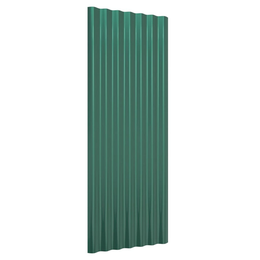 Dakpanelen Gepoedercoat Staal 12 100 x 36 cm Groen