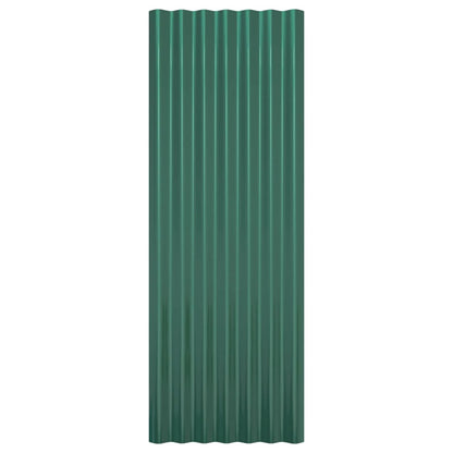 Dakpanelen Gepoedercoat Staal 12 100 x 36 cm Groen