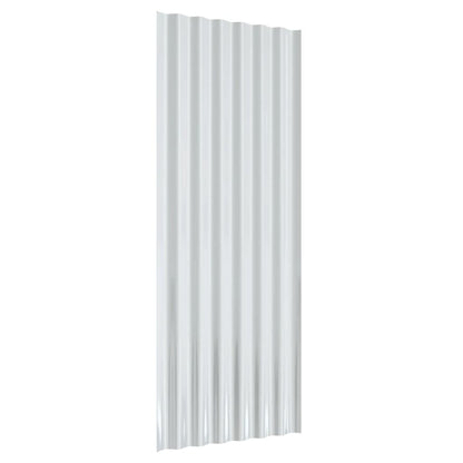 Dakpanelen Gepoedercoat Staal 12 100 x 36 cm Grijs
