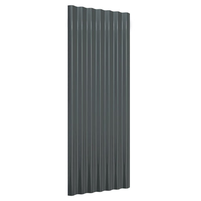 Dakpanelen Gepoedercoat Staal Kleurig 12 100 x 36 cm Antraciet