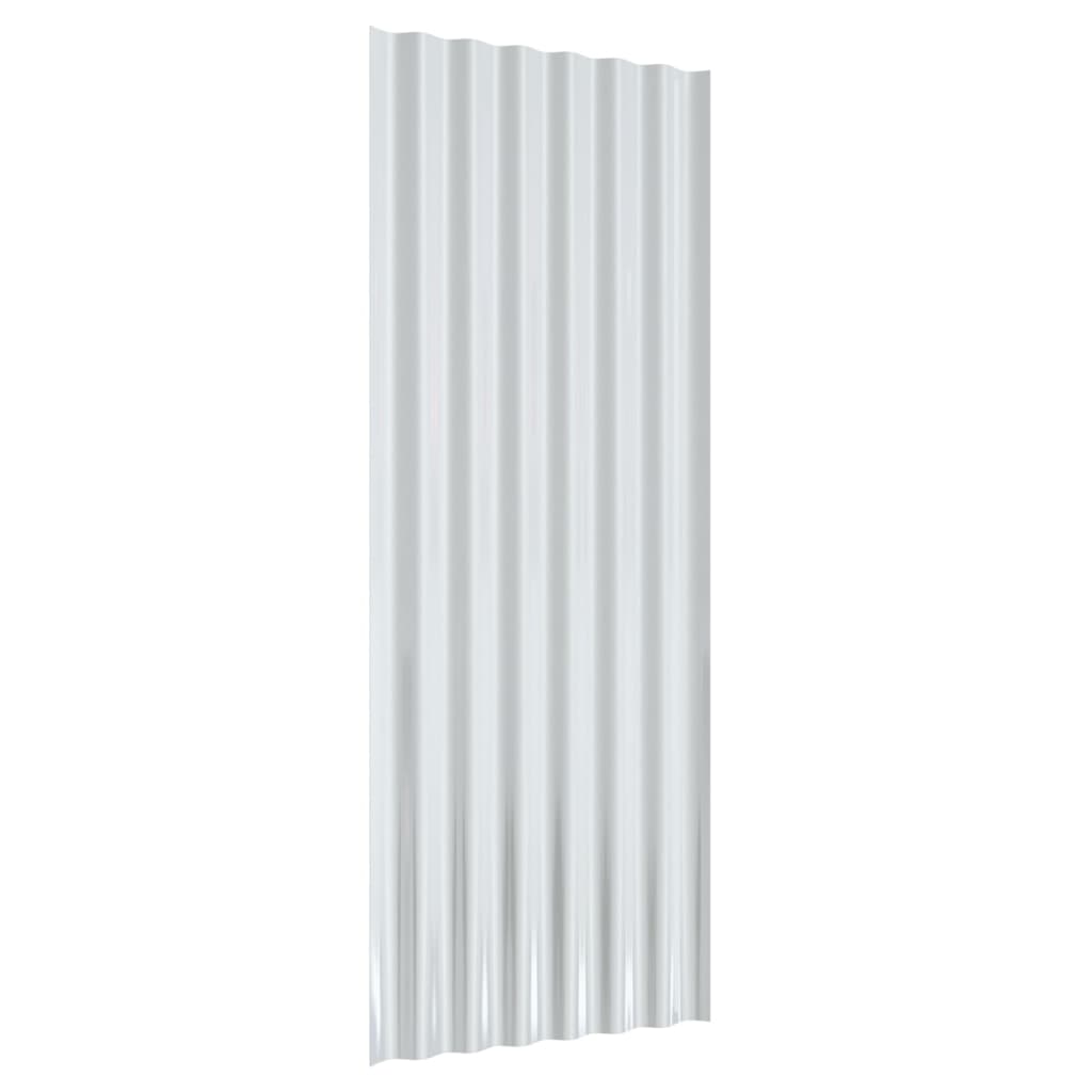 Dakpanelen Gepoedercoat Staal Kleurig 12 100 x 36 cm Antraciet