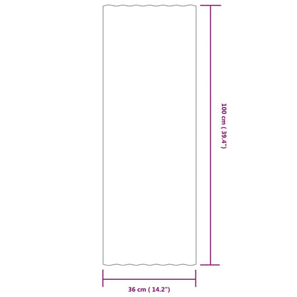 Dakpanelen Gepoedercoat Staal Kleurig 12 100 x 36 cm Antraciet