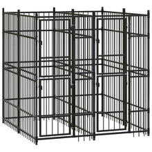 Hondenkennel 3,69 m² staal 192 x 192 x 200 cm Zonder luifel