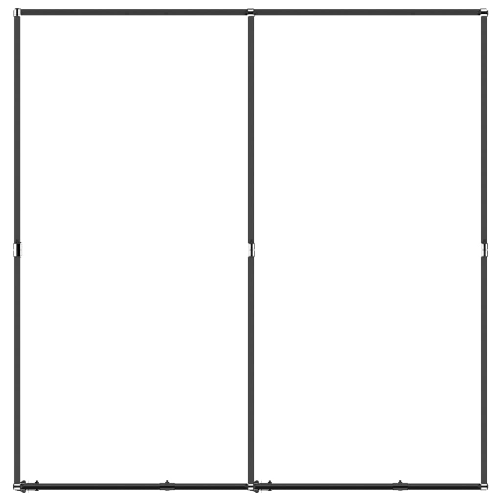 Hondenkennel 3,69 m² staal 192 x 192 x 200 cm Zonder luifel
