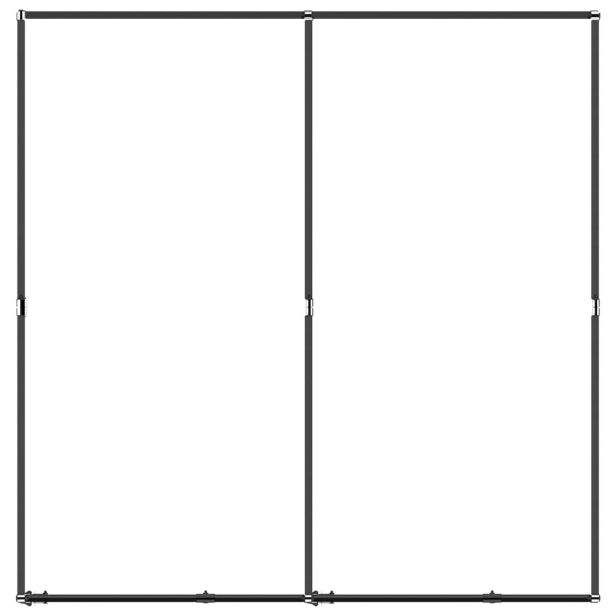Hondenkennel 3,69 m² staal 192 x 192 x 200 cm Zonder luifel