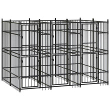 Hondenkennel 5,53 m² staal 288 x 192 x 200 cm Zonder luifel