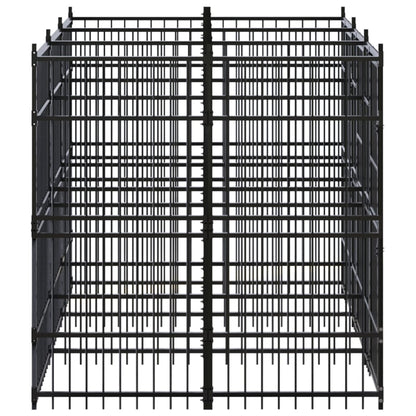 Hondenkennel 5,53 m² staal 288 x 192 x 200 cm Zonder luifel