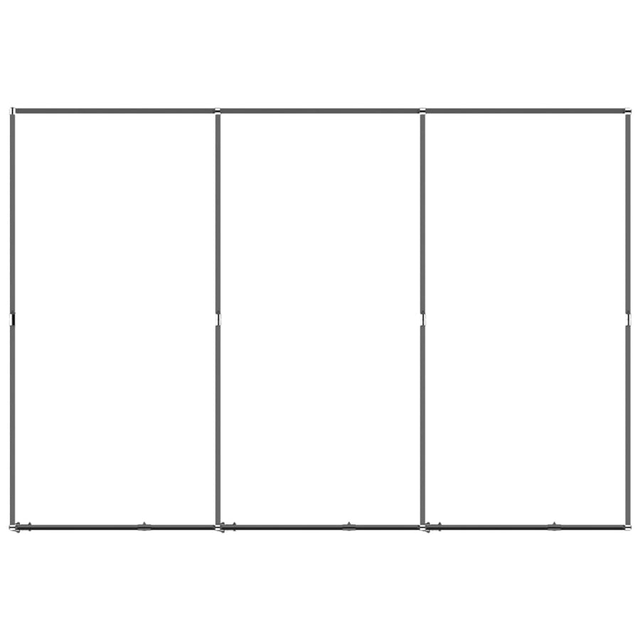 Hondenkennel 5,53 m² staal 288 x 192 x 200 cm Zonder luifel