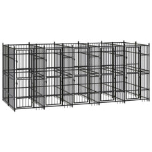 Hondenkennel 9,22 m² staal 480 x 192 x 200 cm Zonder luifel