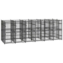 Hondenkennel 11,06 M² Staal 576 x 192 x 200 cm Zonder luifel