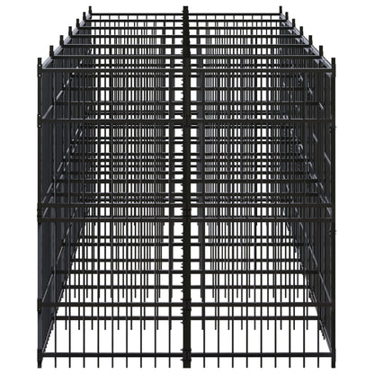 Hondenkennel 11,06 M² Staal 576 x 192 x 200 cm Zonder luifel