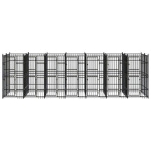 Hondenkennel 12,9 m² staal 672 x 192 x 200 cm Zonder luifel
