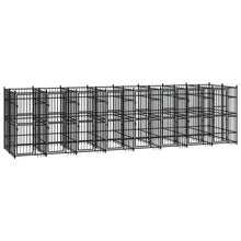 Hondenkennel 14,75 m² staal 768 x 192 x 200 cm Zonder luifel