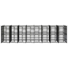 Hondenkennel 14,75 m² staal 768 x 192 x 200 cm Zonder luifel