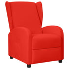 Fauteuil Verstelbaar Kunstleer Rood