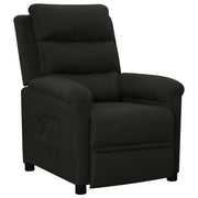Fauteuil verstelbaar stof zwart 74x92x101,5 cm