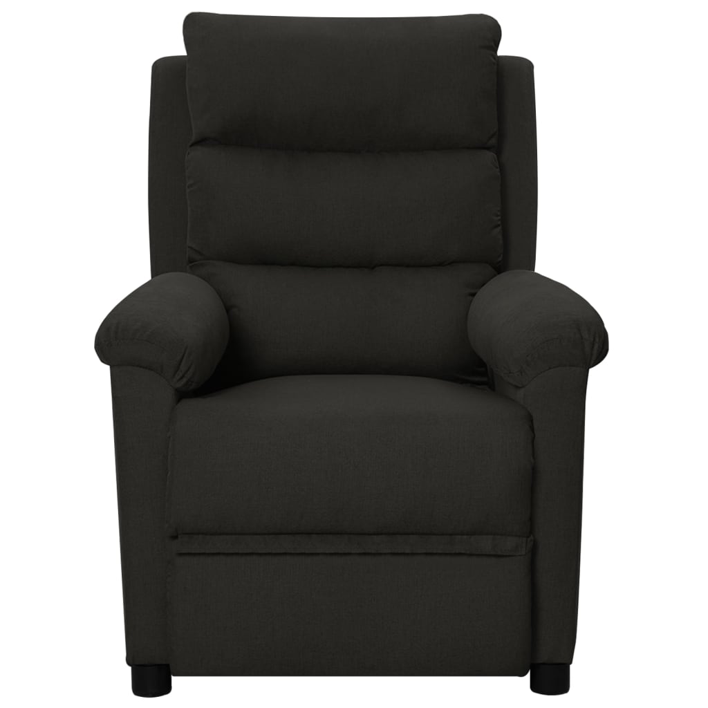Fauteuil Verstelbaar Stof Zwart 1