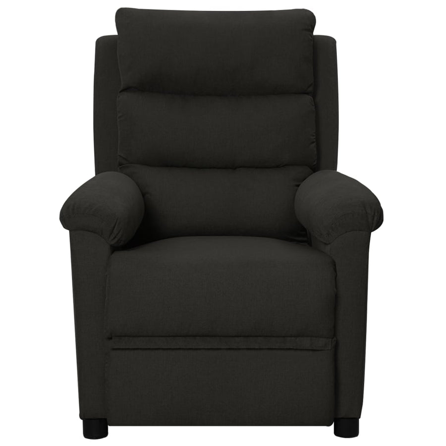 Fauteuil Verstelbaar Stof Zwart 1