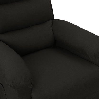 Fauteuil Verstelbaar Stof Zwart 1