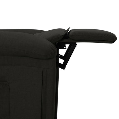 Fauteuil Verstelbaar Stof Zwart 1
