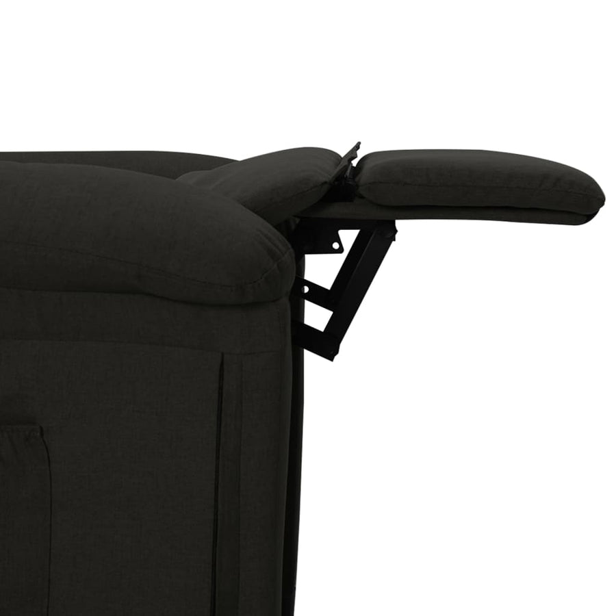 Fauteuil Verstelbaar Stof Zwart 1