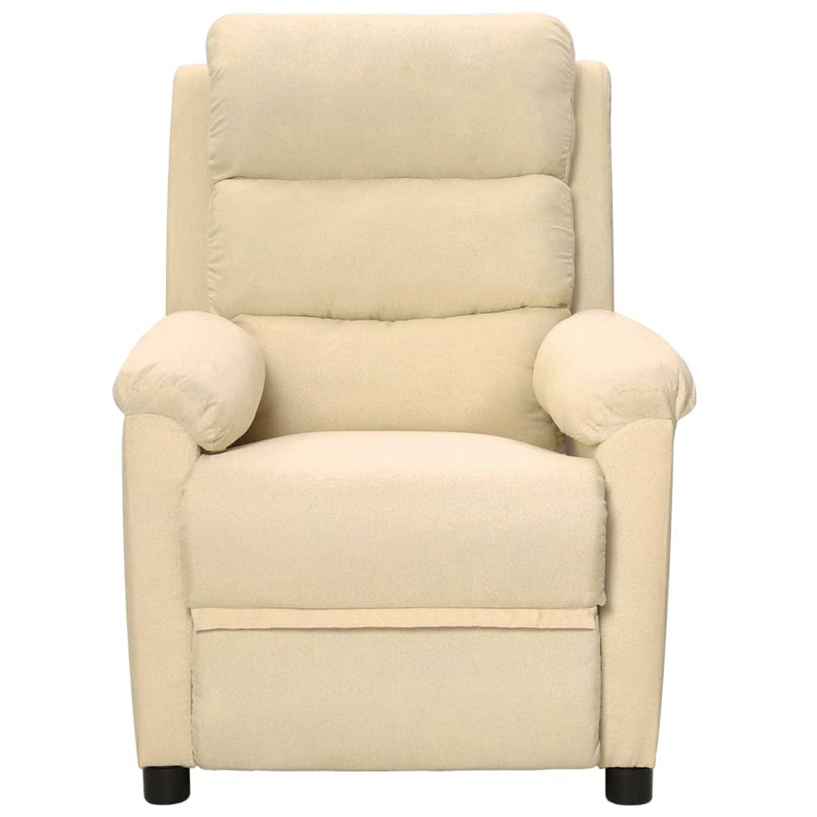 Fauteuil Verstelbaar Stof Crèmekleurig
