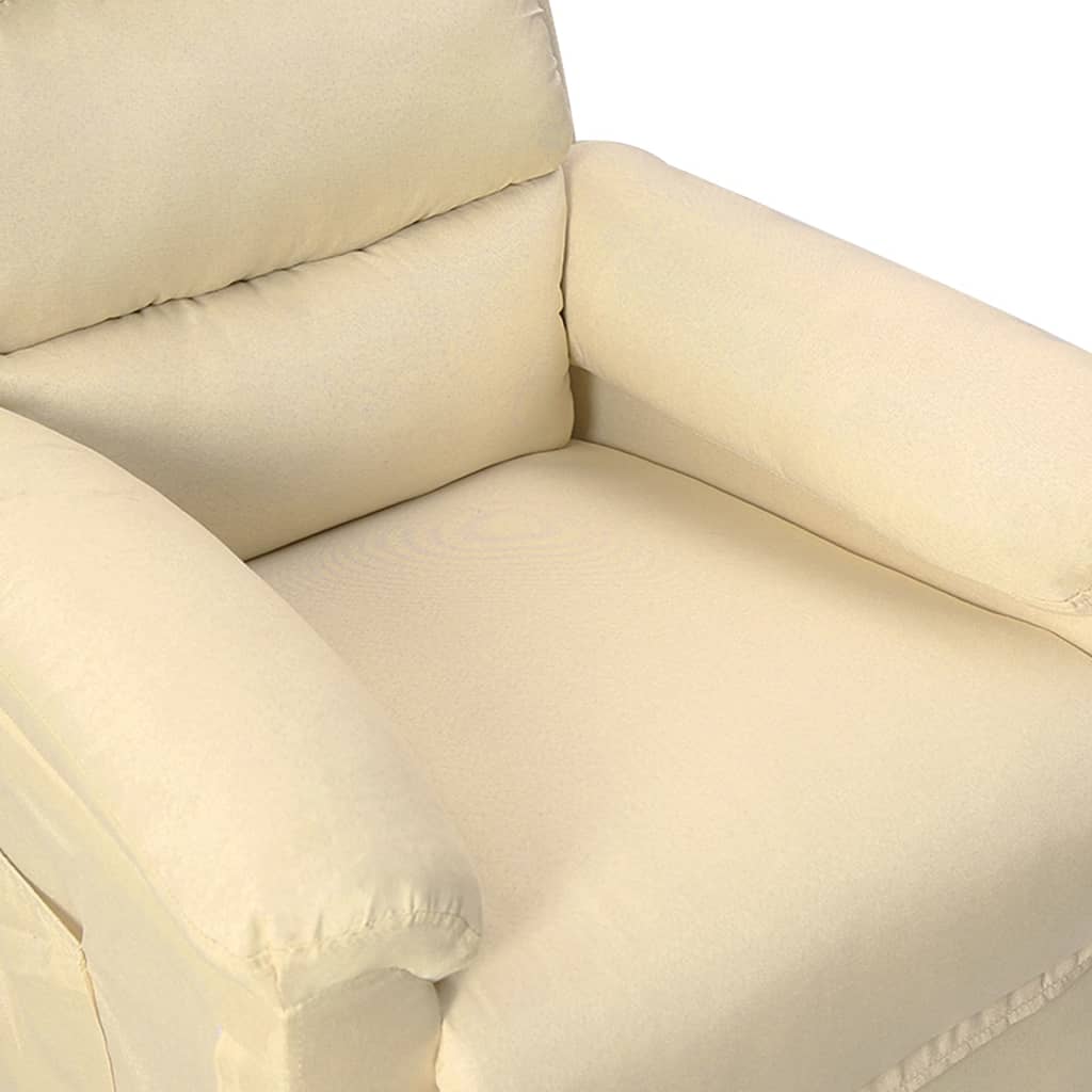 Fauteuil Verstelbaar Stof Crèmekleurig