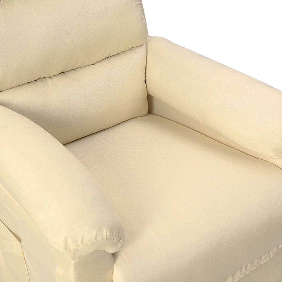Fauteuil Verstelbaar Stof Crèmekleurig