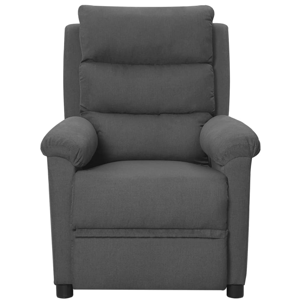 Massagestoel Stof Donkergrijs 1