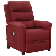Massagestoel wijnrood 74x92x101,5 cm