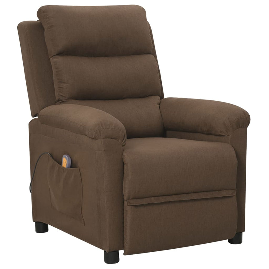 Massagestoel Stof Crèmekleurig
