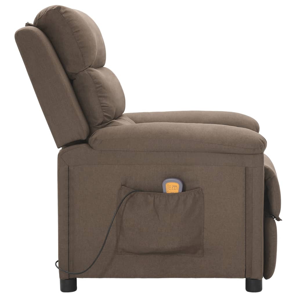 Massagestoel stof taupe