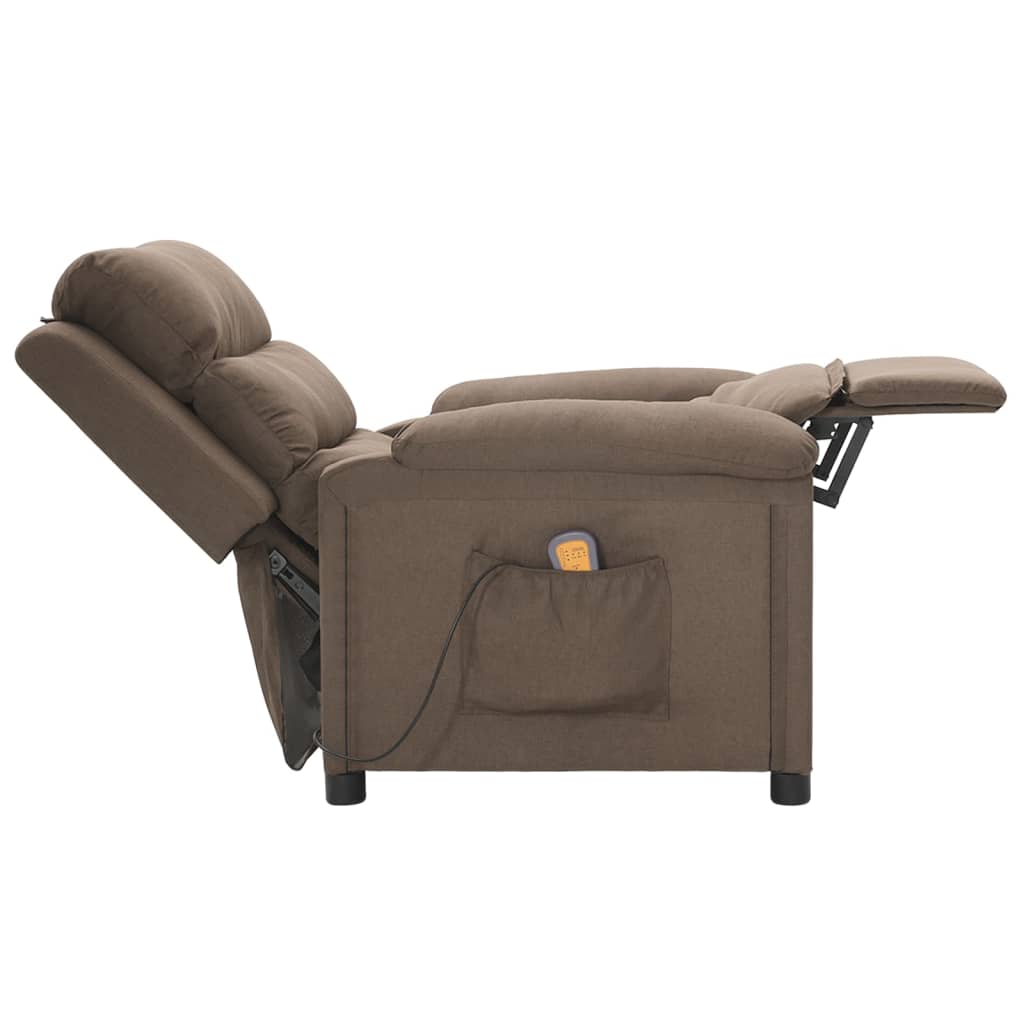 Massagestoel stof taupe