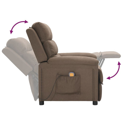 Massagestoel stof taupe