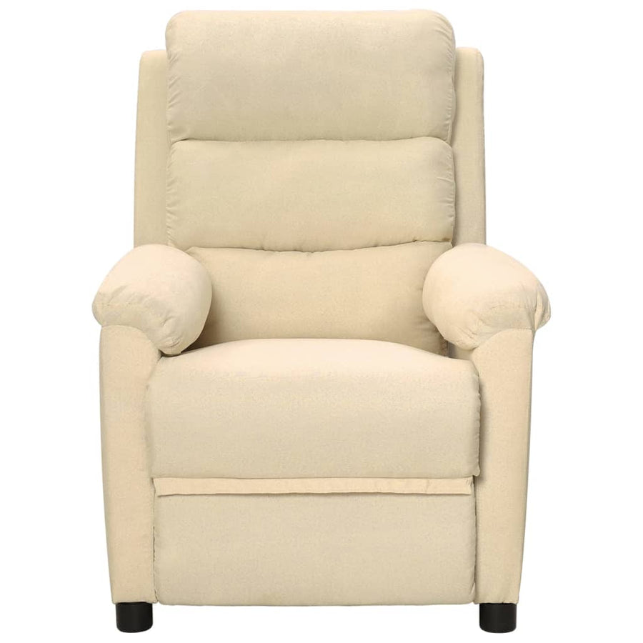 Massagestoel Stof Crèmekleurig