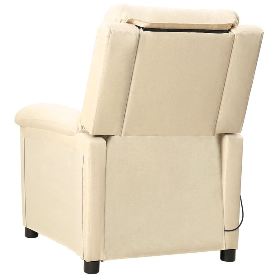 Massagestoel Stof Crèmekleurig