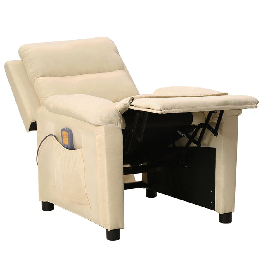 Massagestoel Stof Crèmekleurig