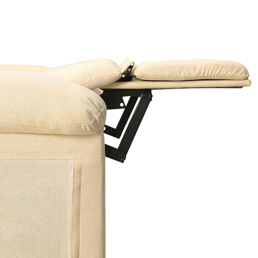Massagestoel Stof Crèmekleurig