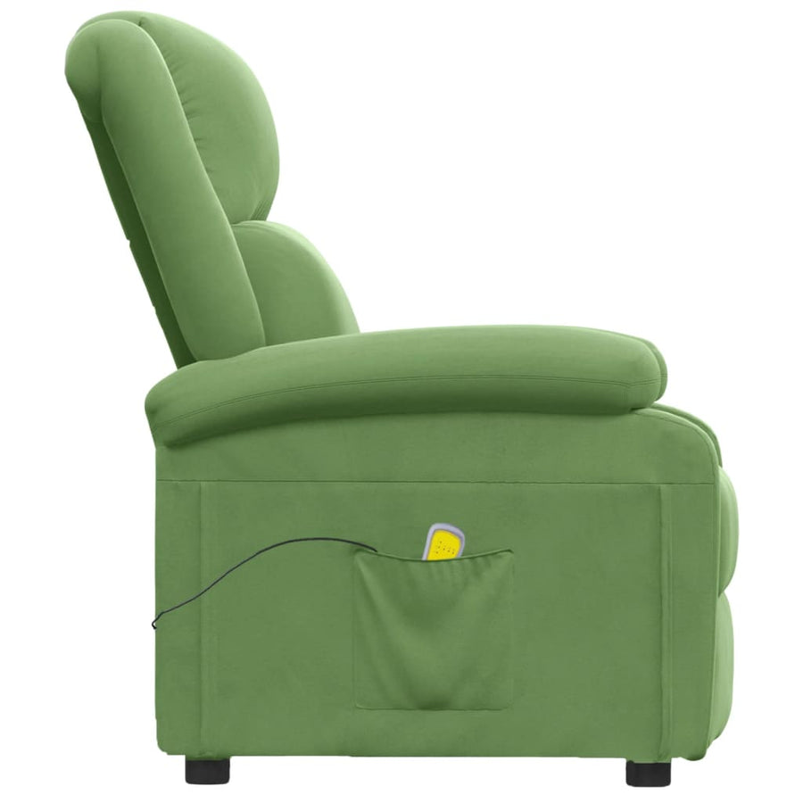 Massagestoel Fluweel Lichtgroen