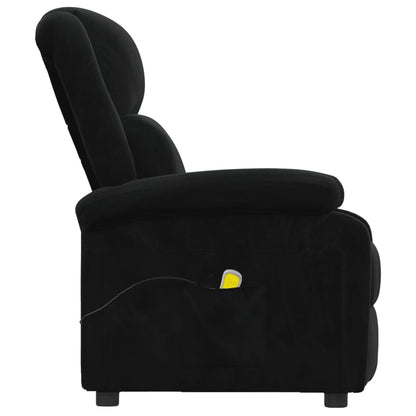 Massagestoel Fluweel Zwart
