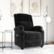 Massage chair velvet black